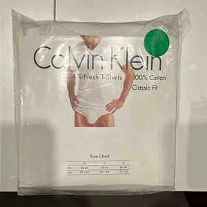 Calvin Klein v neck undershirts- new!!!